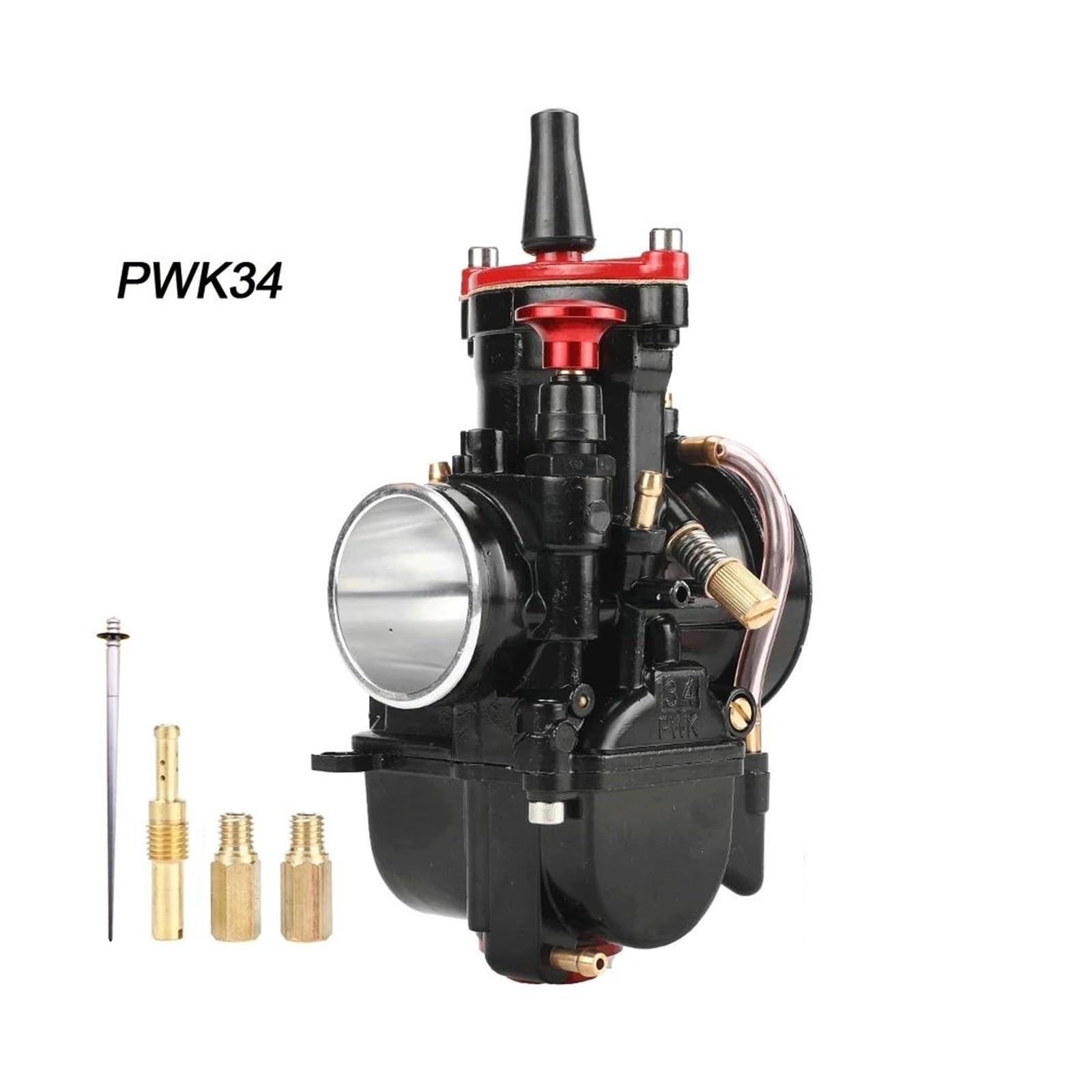 Carburatore Carb Moto Nero Per Maikuni Carburatore Coperchio Inferiore Ciotola Misura Per PWK 21-34mm ATV Dirt Bike Hoverboard E Skate Elettrici Carb 70-350cc Parti Motori Carburatore(34mm)