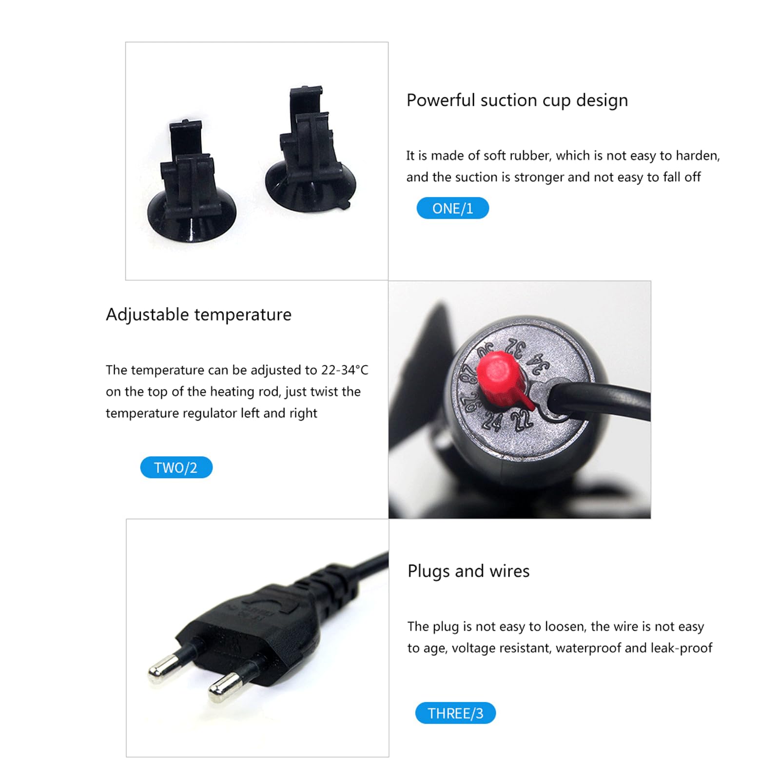 Termostato Automatico per Acquario con Barra riscaldante per Acquario, Diverse specifiche tra Cui Scegliere, 50 W (50 W)