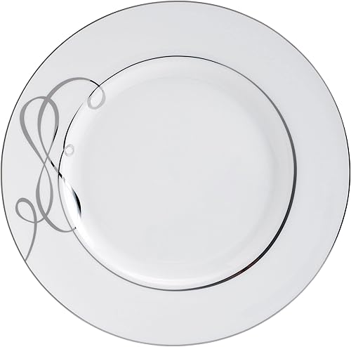 Miniatura 7 de Mikasa Love Story - Platos de ensalada con bandas de platino, juego de 4, 8.5 pulgadas, color blanco