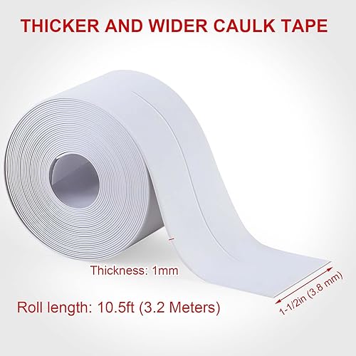 Miniatura 2 de Cinta adhesiva para calafatear súper pegajosa, impermeable, autoadhesiva para cocina, baño, lavabo, molduras decorativas, sellador de azulejos de