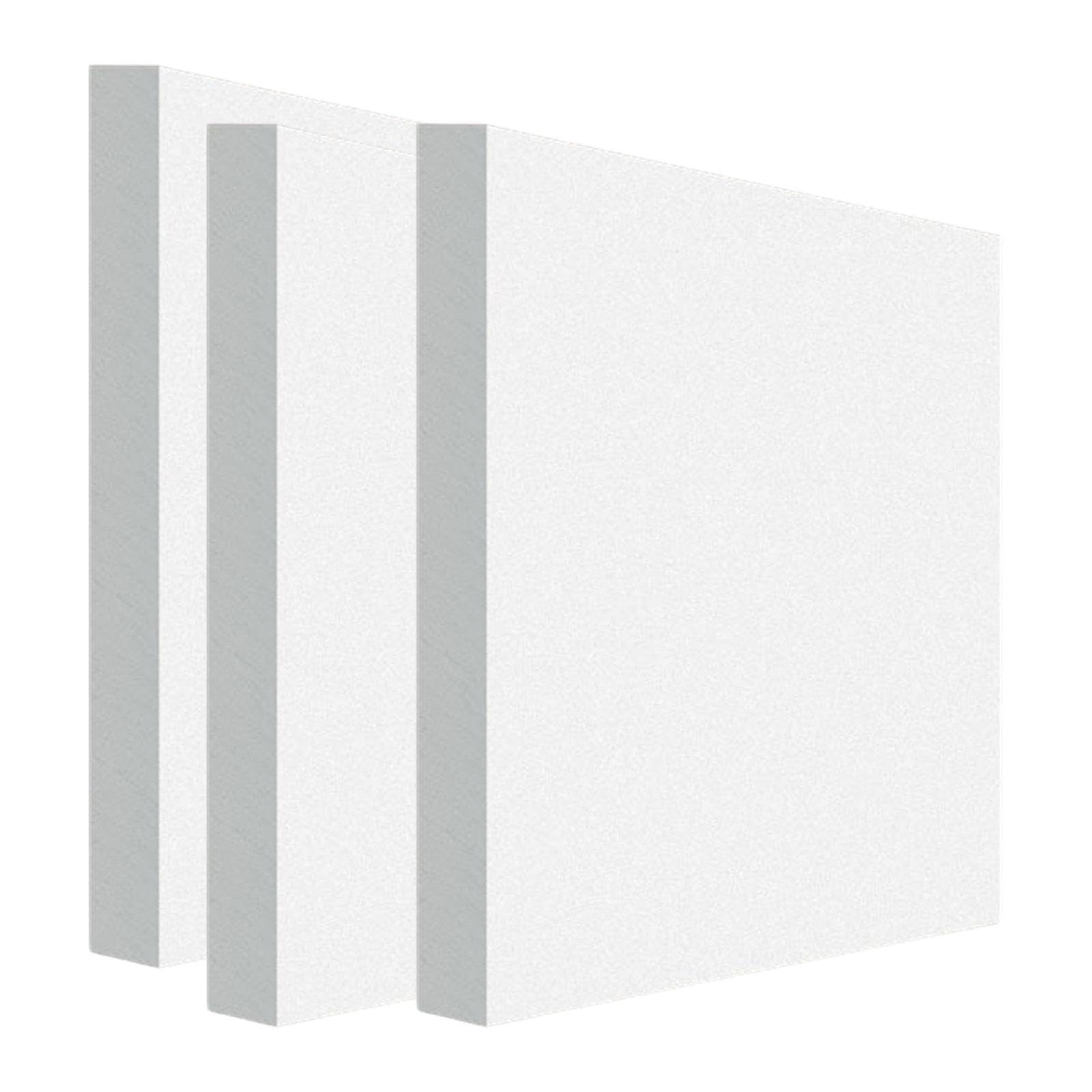 F Fityle 3 Pack Foam Blocks Rectangle High Density Blocks Foam Craft Board for Crafting, Modeling, Sculpture, DIY for Crafts,3pcs 300 * 100 * 20mm White