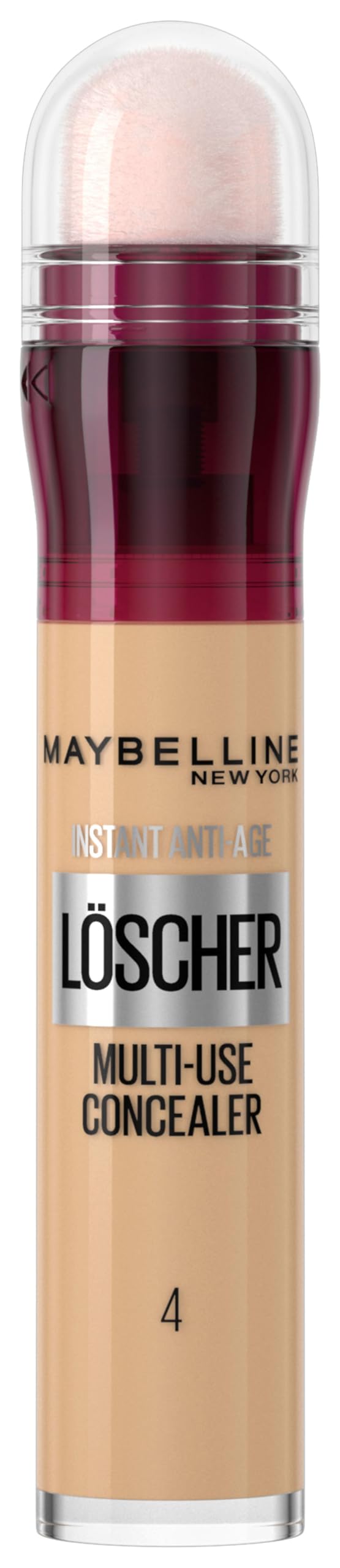 Maybelline New York Abdeckstift, Instant Anti-Age Effekt Concealer, Löscher mit Mikro-Lösch-Applikator, Nr. 04 Honey, 6,8 ml