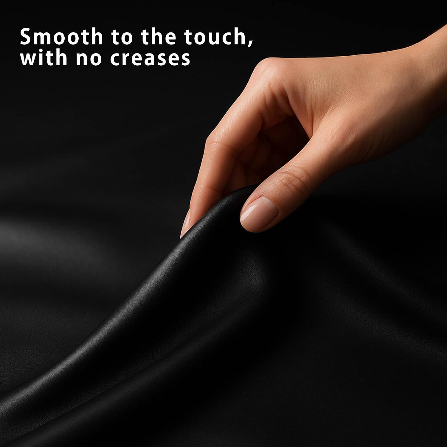Side Window Shade Car Curtains - Leather Sun Shades Magnetic 100% Block Light Car Window Covers with Cooler Feeling (Black Leather, 4pcs)