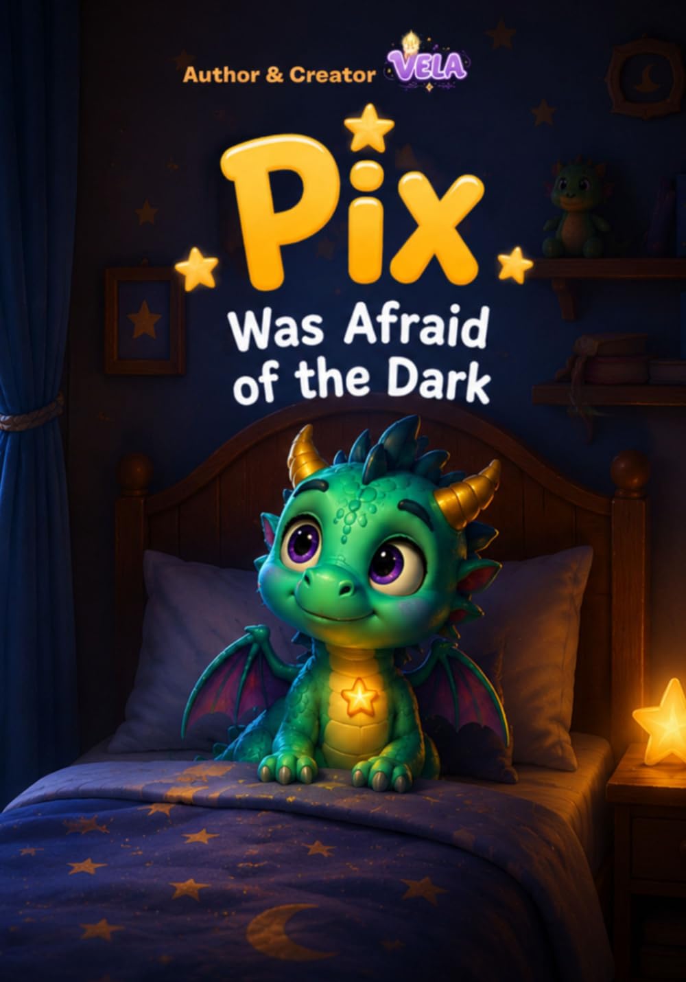 Pix was afraid of the dark: A Gentle Bedtime Story About Courage, Confidence, and Overcoming Fear of the Dark (Pix the Dragon and dig feelings)