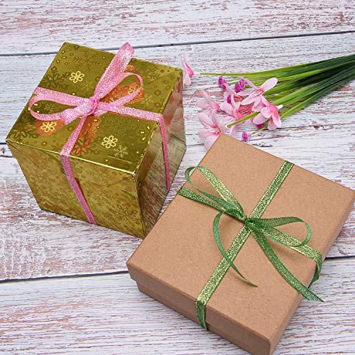 Livder 10 Rolls 1/4 Inch Width Metallic Glitter Ribbons For Holiday Wedding Birthday Party Decoration Gift Wrapping (10 Colors) #TOP5