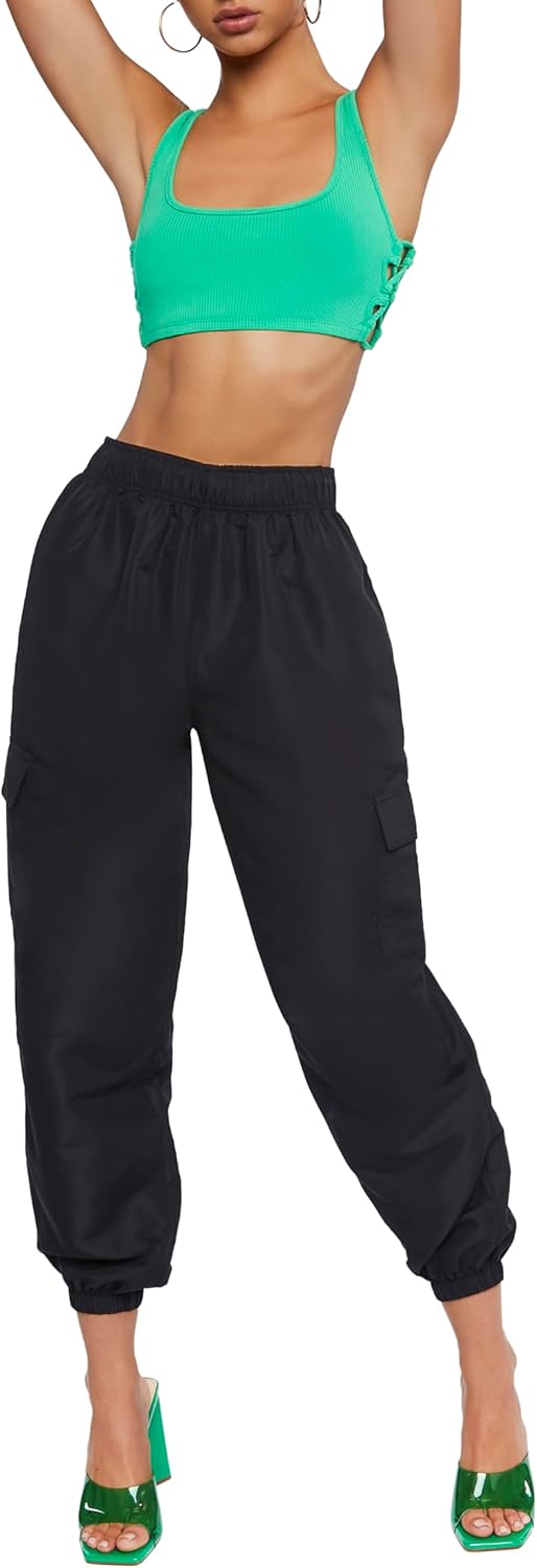 Forever 21 Womens High-Rise Cargo Joggers - Image 4