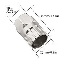 Vista 2 de ZRM&E Herramienta de reparación de eliminación de rueda libre de bicicleta de acero de aleación compatible con volante de 12 dientes Spline