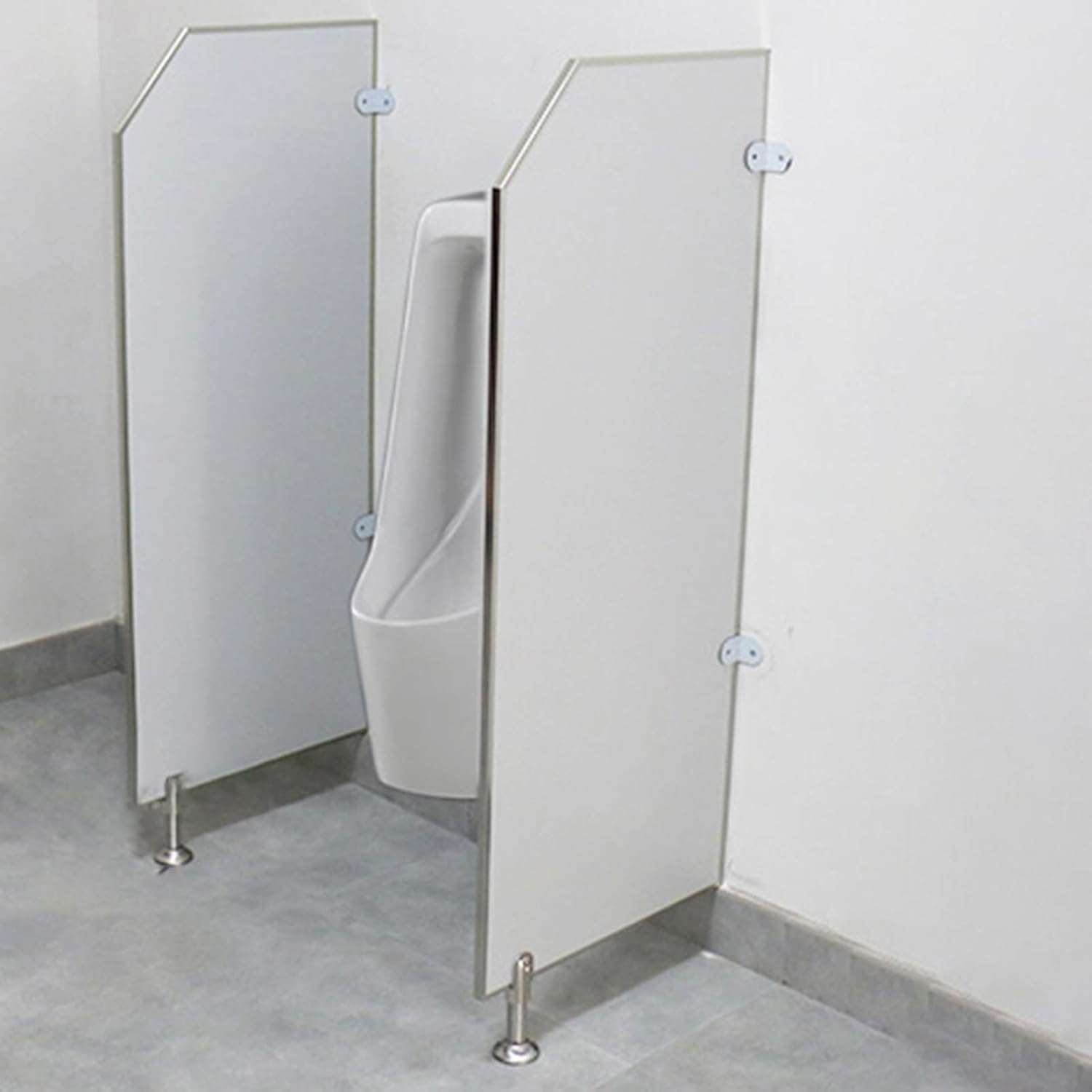 Urinal Screen Toilet Partition, Floor-standing Adult Urinal Baffle, With Stainless Steel Corner Code For Schools/Kindergartens/Shopping Malls/Public Places(1pcs)