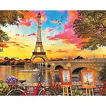 Springboks 350 Piece Jigsaw Puzzle Paris Sunset - Made in USA