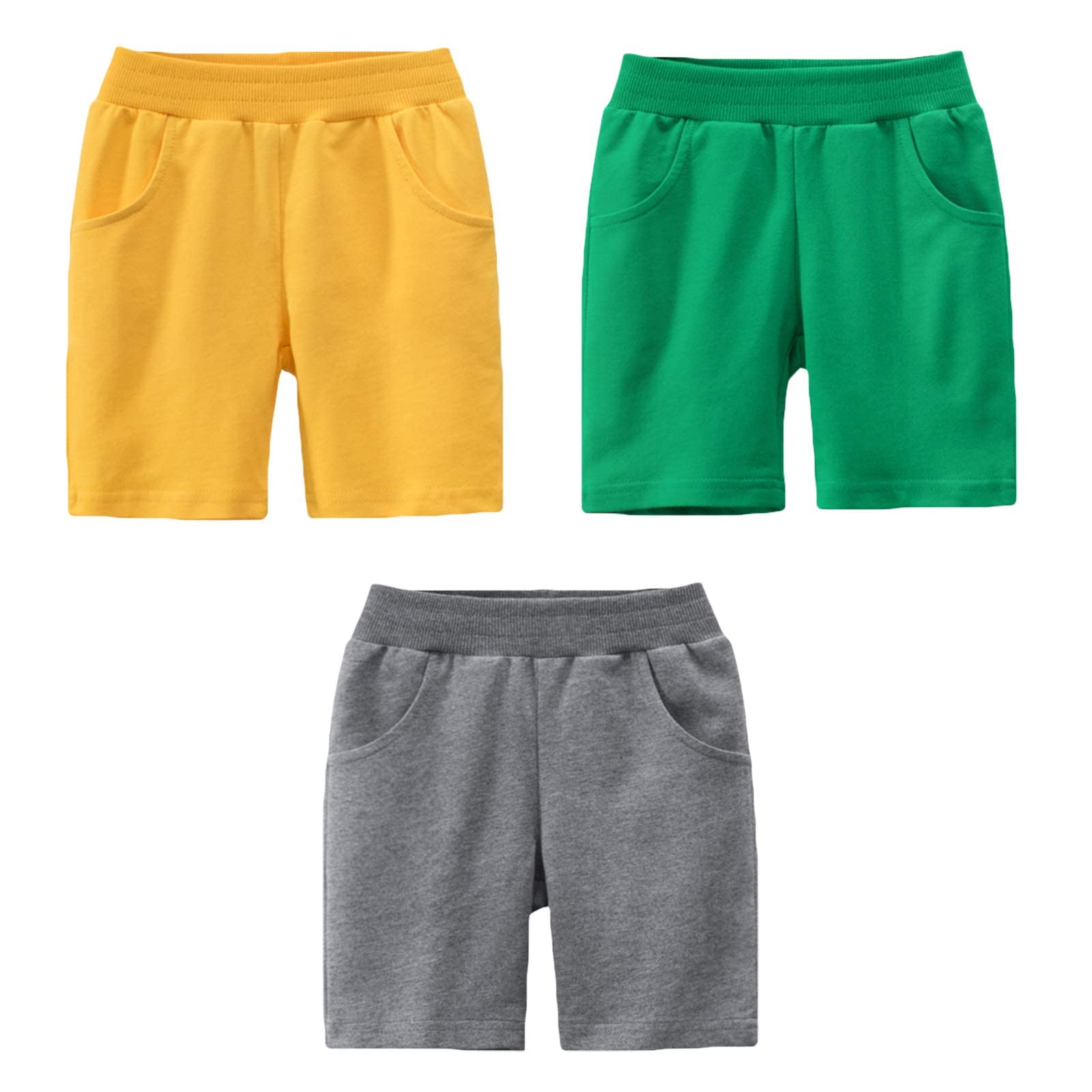 3-Pack Pull-on Short Couleur Pure Bermudas pour Garçon