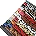 Caydo 30 Pieces 6.3" x 8.3" Faux Leather Sheets, 5 Styles Embossed and Printed Leather Fabric for Making Earrings and Bows Crafts