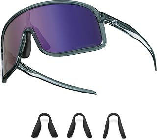 ROCKBROS Polarisiert Fahrradbrille Sonnenbrille Herren Damen TR90 Rahmen