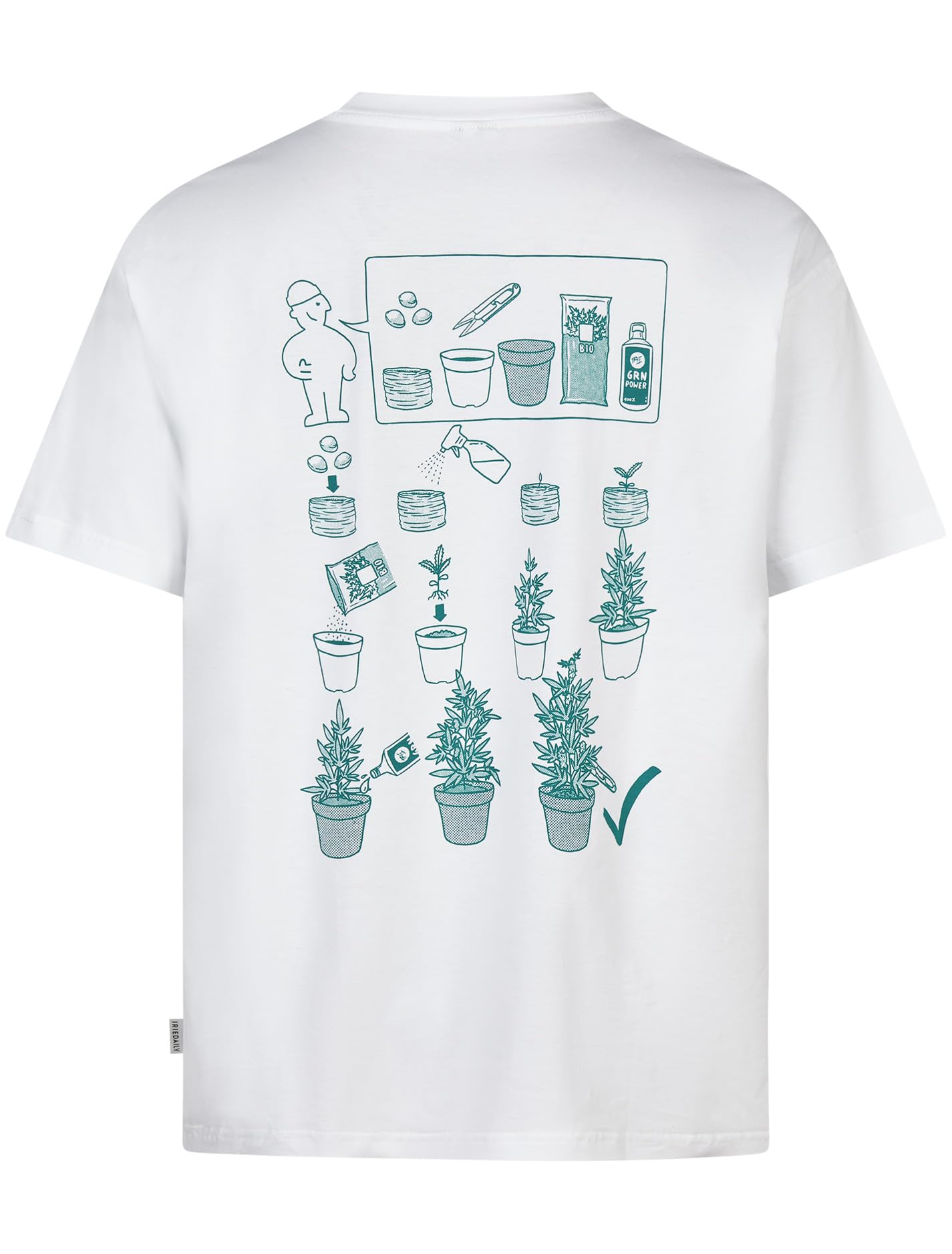 IRIEDAILY Herren T-Shirt GROWSTRUCTION Baumwolle Relaxed Fit