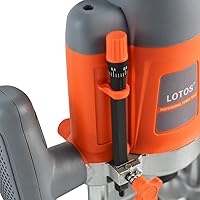 Vista 3 de Lotos ER001 Electric Plunge Wood Router with Edge, 110/120V