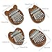 Symmetry Finger Thumb Piano,Finger Thumb Piano,8 Key Exquisite Finger Thumb Piano,Kalimba Thumb Piano,8 Key Mini Kalimba Exquisite Finger Thumb Piano Christmas Gift for Kids Adult