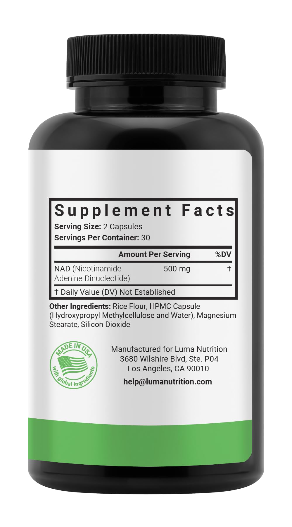 Luma Nutrition NAD+ Supplement 1000mg for Women & Men - 60 Capsules — Amazon image 8