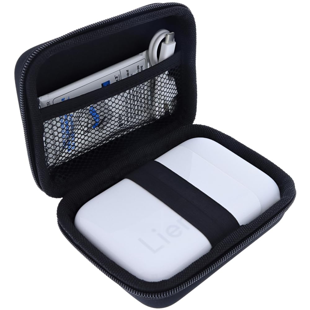 foto-kontor Bag Compatible with Liene Mini Wireless Mobile Instant Photo Printer Case Protective Cover black - Image 3