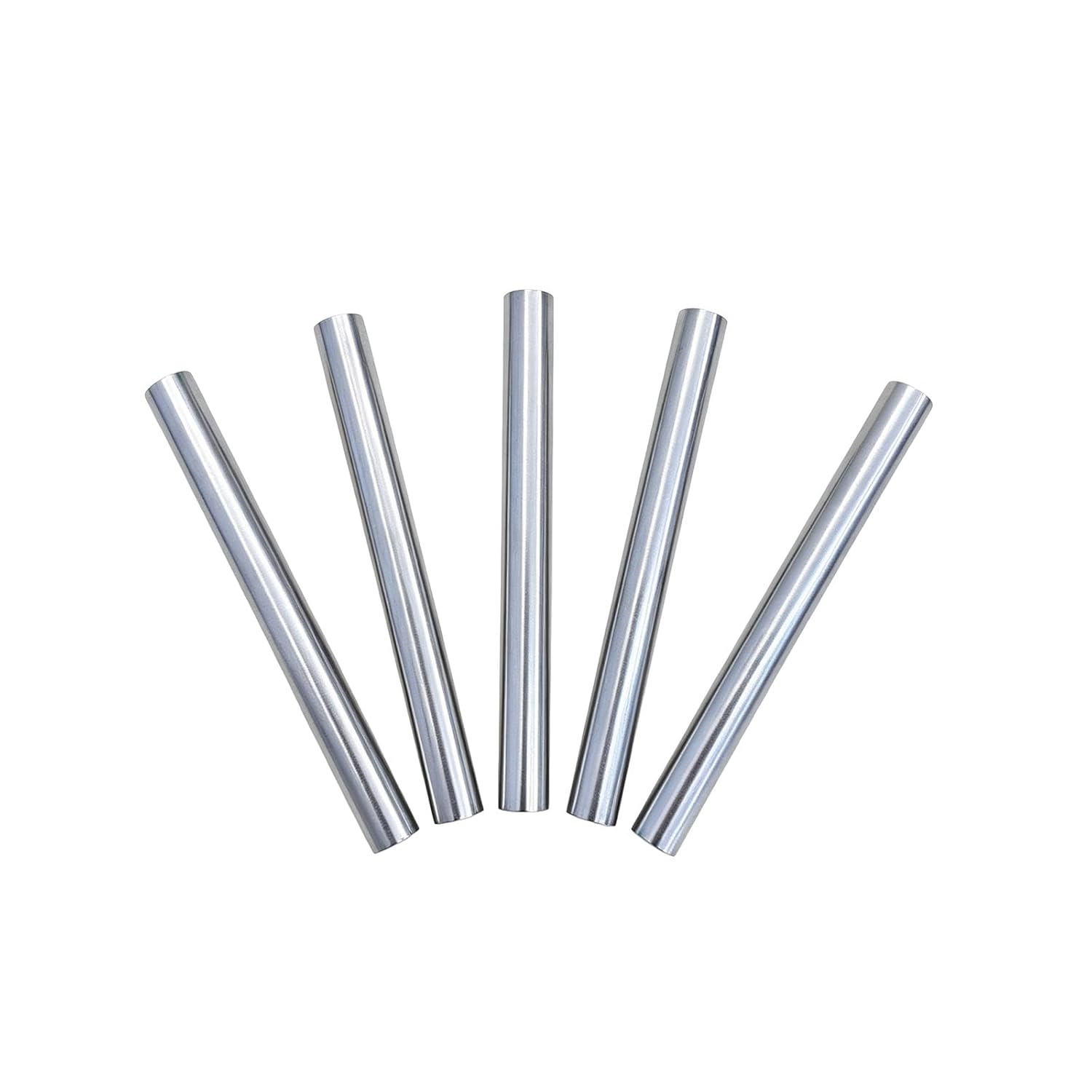 5 Pack 99.99% High Purity Zinc Rods,4 in Long,0.39 in Diameter | Solid zinc bars work as electroplating anodes, dechlorination & rust prevention, Educational Projects. & DIY crafts