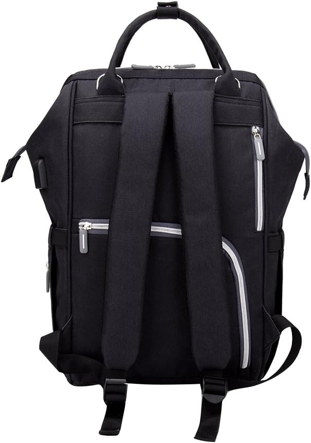 MIFXIN Large Diaper Bag Backpack with USB Charging Port Stroller Straps Waterproof Mummy Baby Nappy Bag Travel Backpack