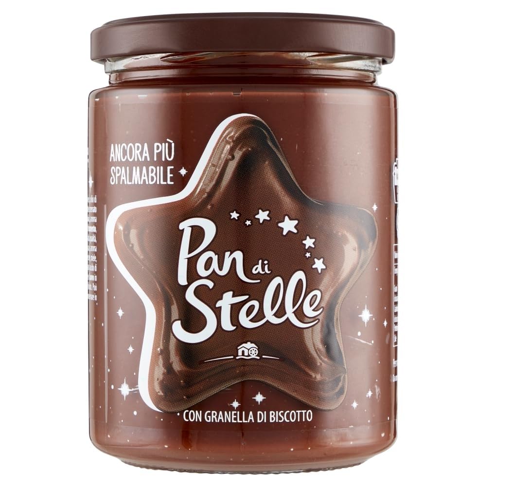 Italian Gourmet Bundle Schoko Haselnuss Creme mit Keksstückchen 6x 580g + Italian Gourmet Polpa Gratis – Cremiger Kakao Haselnuss Brotaufstrich mit Knusperstückchen für Frühstück, Pancakes, Waffeln