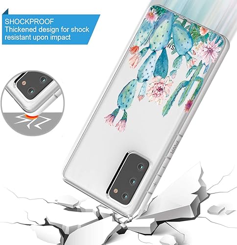Miniatura 7 de Funda para Galaxy S20 FE (2020), Galaxy S20 FE 5G para niñas y mujeres, a prueba de golpes, transparente, suave, flexible, TPU delgada, funda
