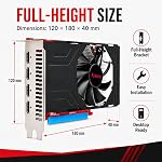 Radeon RX560 4G Carte graphique, avec 4 HDMI 4 Carte de moniteur graphique, Ordinateur PC GPU GDDR5 128 Un peu DirectX 12 PCI Expression X16 3.0, 4 Cartes vidéo port (AMD RX560 4G 4HDMI)