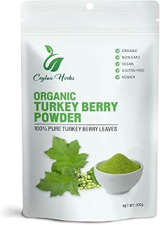 100g Turkey Berry Leaves Tea Healthy Well Cleaned Dried Leaves Tea No additives Pure Natural Leaves
