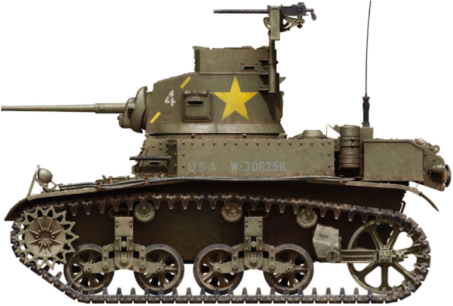 Mini Art 35429 1:35 US M3 Stuart Späte Prod. Interior - originalgetreue Nachbildung, Modellbau, Plastik Bausatz, Basteln, Hobby, Kleben, Modellbausatz, Zusammenbauen, unlackiert