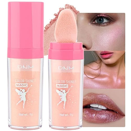 Miniatura 8 de evpct Iluminador facial líquido ligero, maquillaje, impermeable, de larga duración, sirena, rosa, oro rosa, brillo brillante, brillo corporal