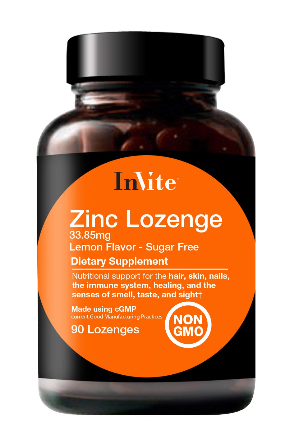 Buy InVite Zinc Lozenge Chewable s 33.85mg, Provides tional Support for