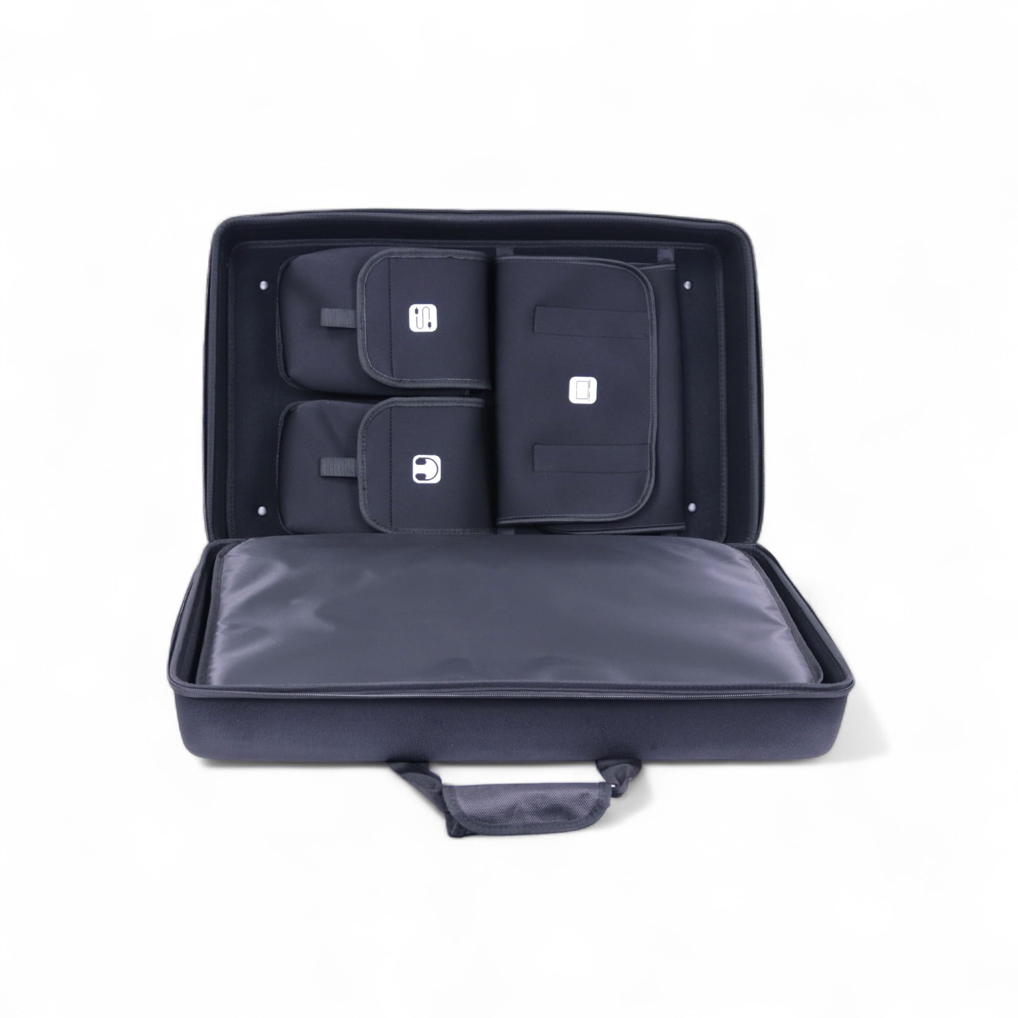 Protekt Borsa per Pioneer DDJ-FLX4 con tasche interne BFLX4IP DJ custodia rigida per controller Pioneer DJ, tasche per laptop, cuffie, cavi, Nero , 60 x 38 x 17 cm, Borsa per controller DJ