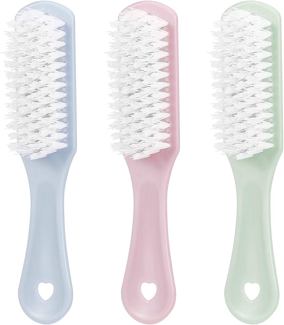 Sneaker Cleaner Sneaker Cleaner 3pcs Scrub Brush Shoes Cleaning Brush with Handle Household Cleaning Tool for Leather Shoes Boot Clothes Nail Fingernail