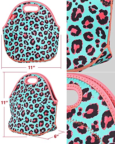 Yookee Home Lunch Bag Women Small Lunch Bag Kids Thermal Lunch Box Insulated Lunch Tote Bags Reusable Washable Neoprene Lunch Bags Preppy Lunchbox Kids Lightweight Meal Prep Bags For School Work #TOP4