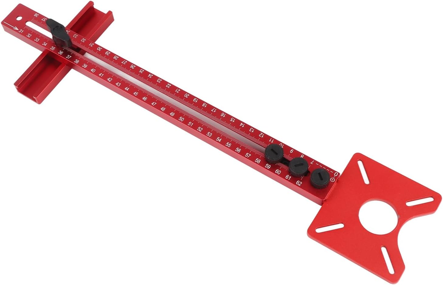 Professional 3 in 1 Router Milling Groove Bracket Woodworking Tool Aluminum Alloy Trimming Machine Flip Board with Detachable Design for MDF Particleboard Joinery Board 445mm
