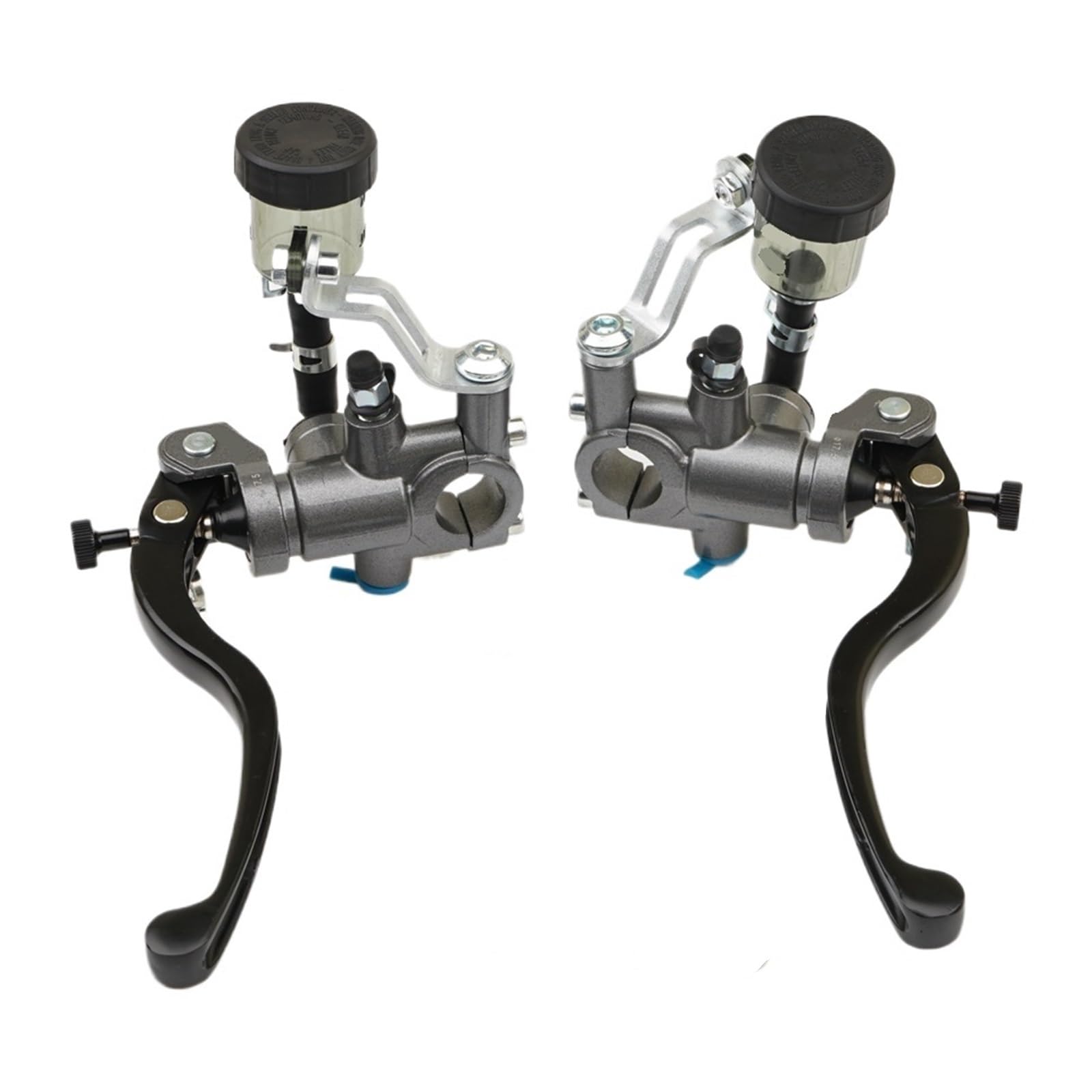 Leva frizione moto 7 8" 22mm per Yamaha per Kawasaki per Suzuki Freno frizione universale per moto(A pair of titanium)