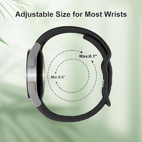 Miniatura 5 de Bandkids Paquete de 3 correas grabadas de leopardo compatibles con Samsung Galaxy Watch 6Galaxy Watch 5Galaxy Watch 4 1.575 in 1.732 inWatch 4