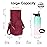 sportsnew Water Bottle Holder with Strap 32oz 40oz Insulated Water Bottle Carrier Sling Bag with Phone Pocket Tumbler Bag Cup Sleeve Crossbody Pouch for Walking Hiking Travelling Carrying, Red
