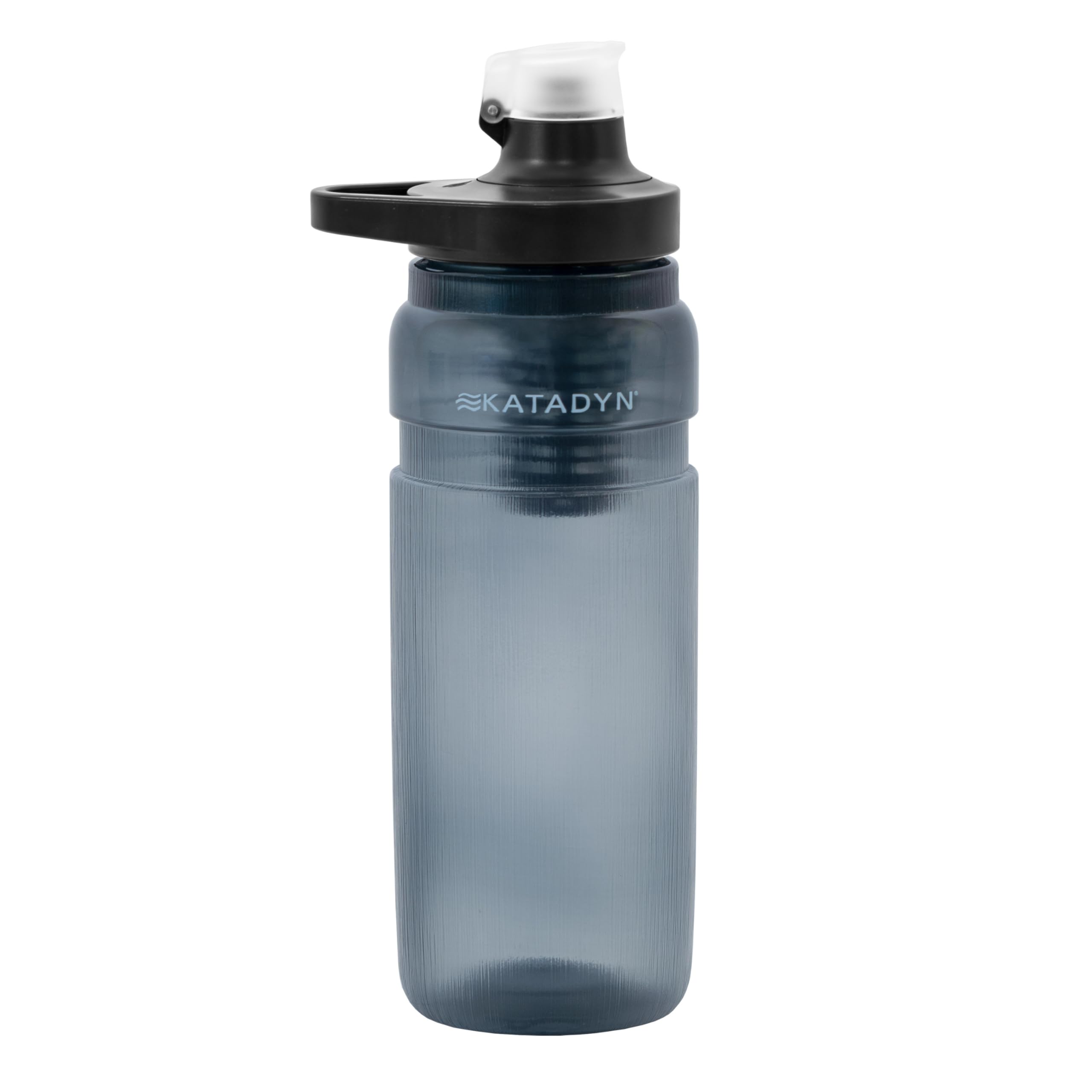 Katadyn BeFree AC Bottle 0.7L Smoke Outdoor Trinkflasche mit 2-fach Wasserfilter ultraleicht | Hohlfaser und Aktivkohle | Fahrrad Camping Wandern Trekking Reisen | BPA-frei (Smoke)