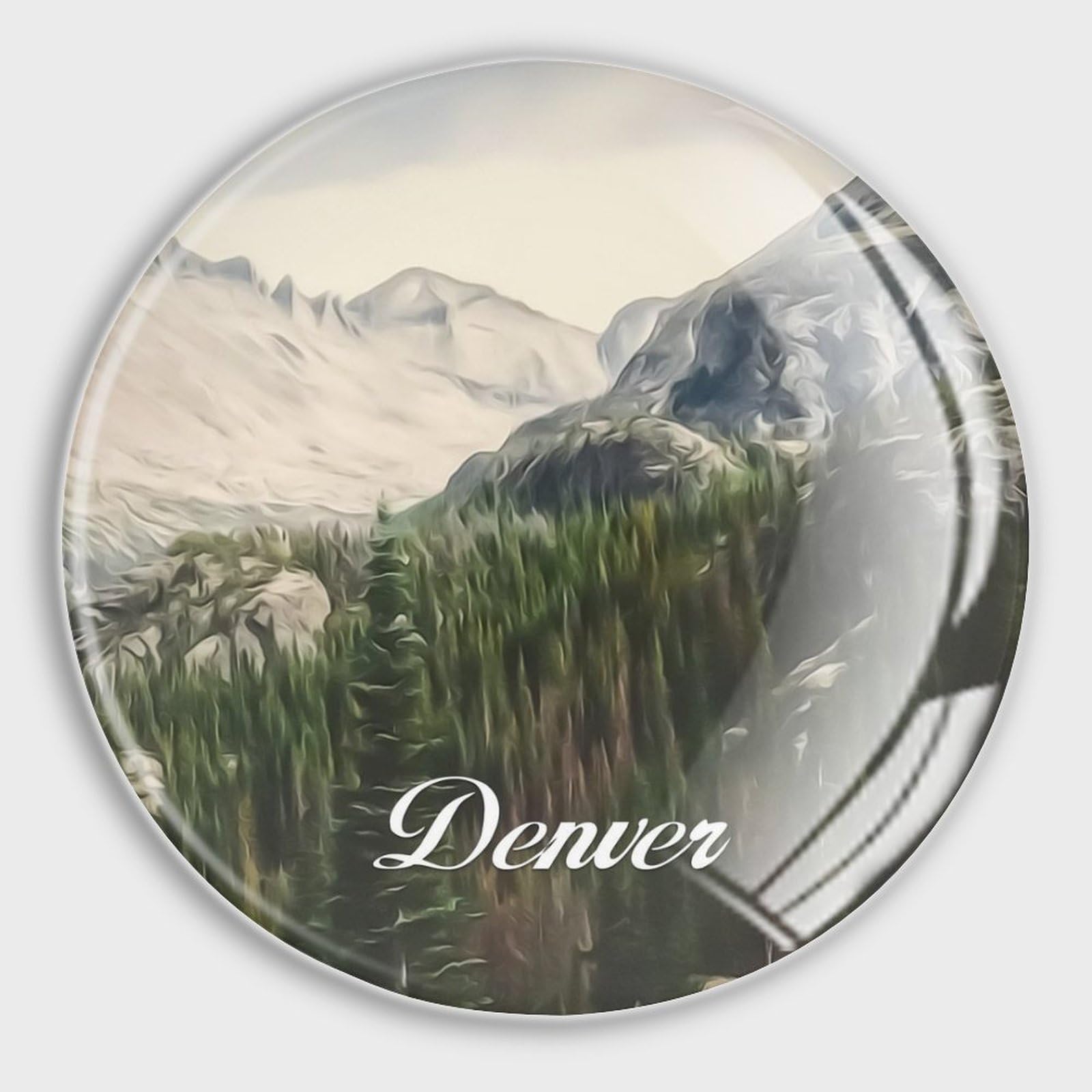 Aimants frigo en verre Denver magnétiques puissants pour tableau blanc