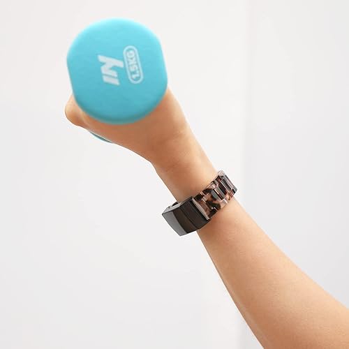 Miniatura 4 de Wongeto Bandas de resina compatibles con Fitbit Charge 4  Charge 3, accesorio de muñeca de repuesto con hebilla de oro rosa, correas de fitness para