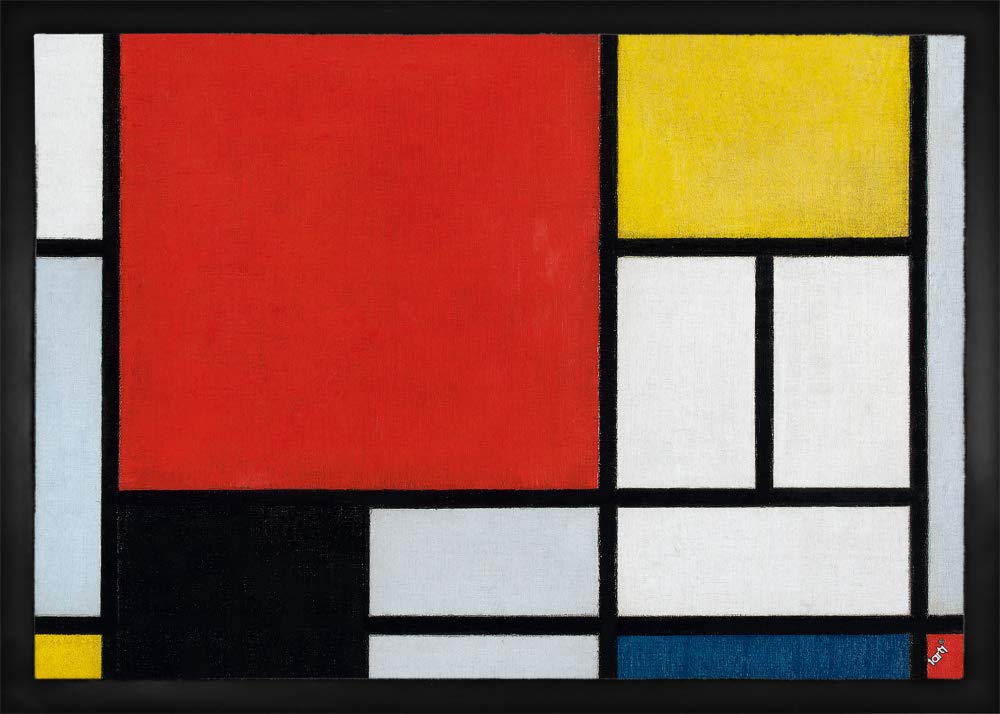 Piet Mondrian Composition paillasson essuie-pieds anti-saleté 70x50