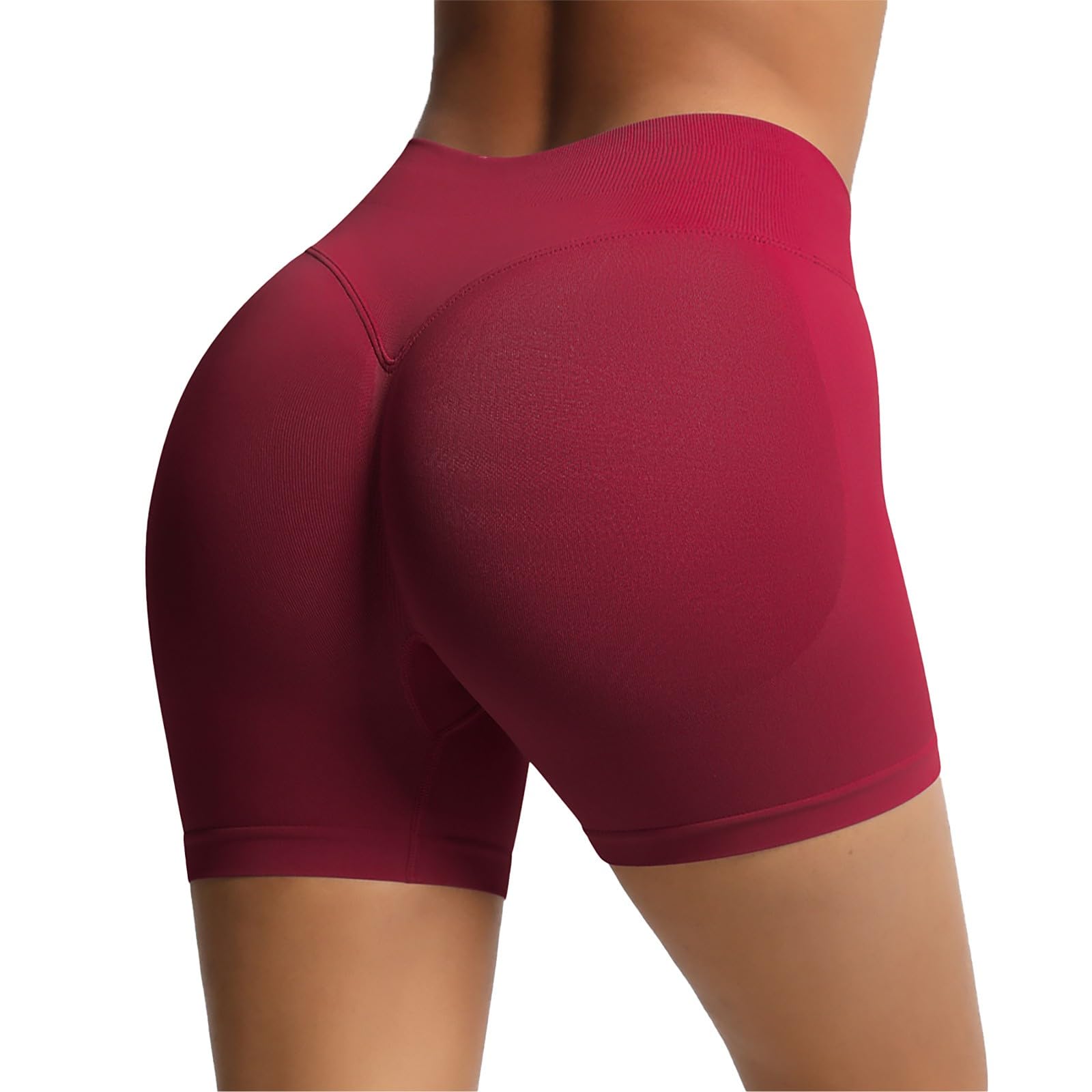 Scrunch Butt Biker Shorts High Waist Seamless Compression Workout Yoga Shorts Spandex Tummy Control Pilates Gym Outfit