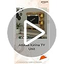 Image of Anikaa Kirina Engineered Wood Wall Mount TV Unit with LED Lights TV Cabinet TV Entertainment Unit Set Top Box Stand (Giantwood) (Ideal for 43 Inch)(D.I.Y)