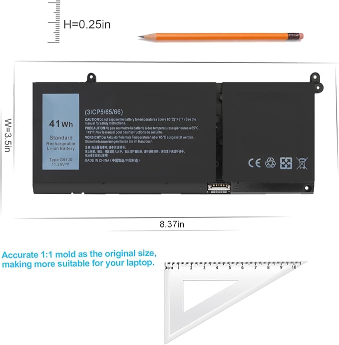 Batería para Laptop 41Wh G91J0 - TOPKAIYUEN miniatura 4