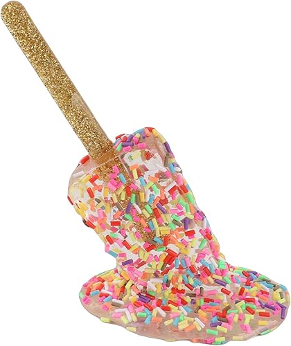 TOPINCN Decoración de paletas, estatuas de helado derretido, decoración del hogar, escultura de helado (#2)