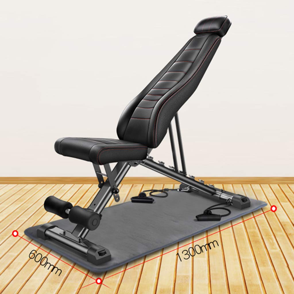 N / A Panche pesiPanca con Manubri, Panche Pesi Olimpici Regolabili, Panca Fitness Pieghevole, Sedia Fitness Multifunzionale Sit-ups, Tubo Addensato, per Palestra di Casa