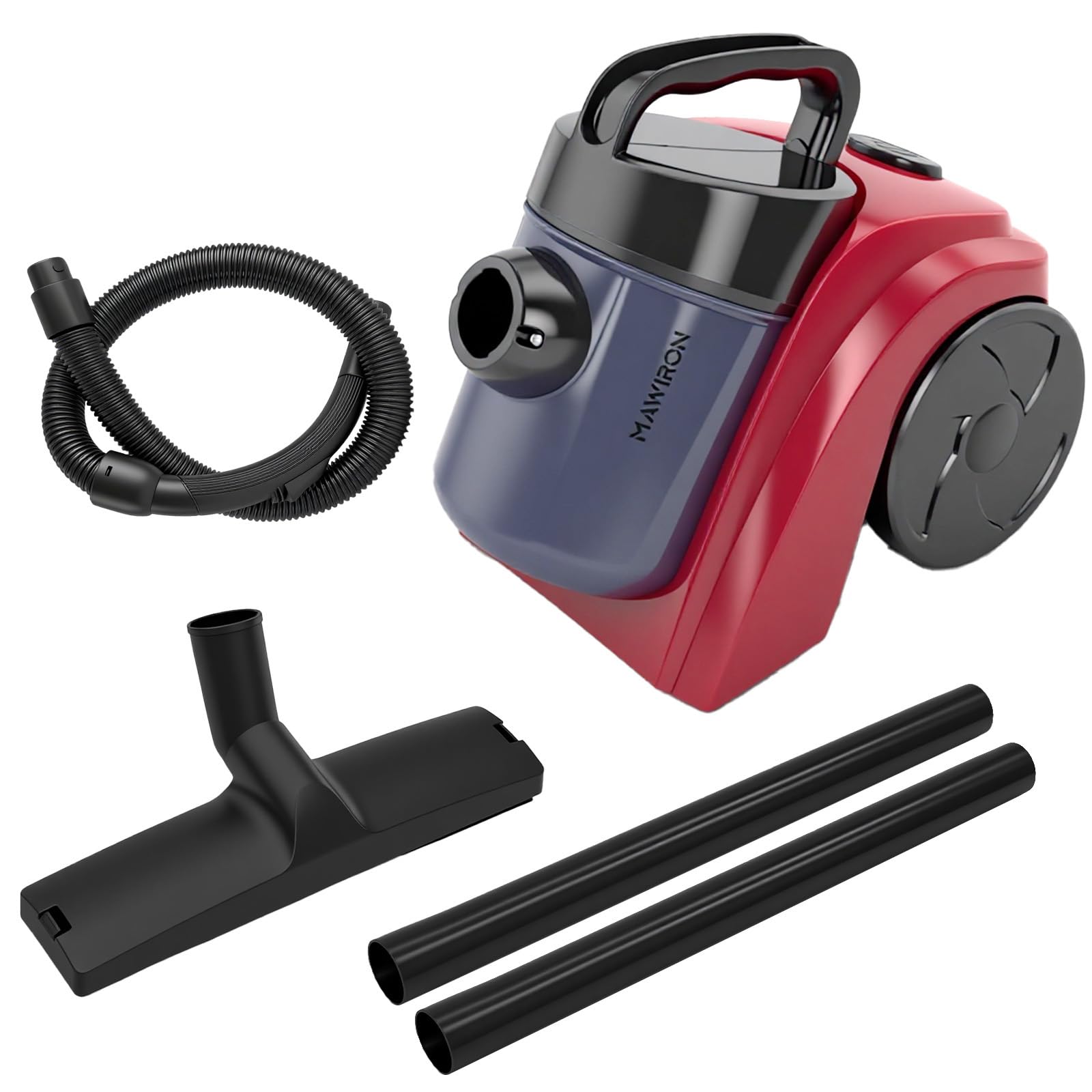 Aspirateur sans Sac 1000 W sans Sac avec Forte Puissance d'Aspiration Tête de Brosse 2 en 1 pour Tapis, Sols Durs et Poils d'animaux