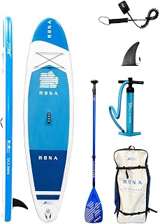 Kona Shore 10.8 Inflatable SUP Board with Paddle - Paddleboard with essential accessories for use and transportation - For Adults - Stand-up paddleboard - Complete - 325 x 81.3 x 15 cm