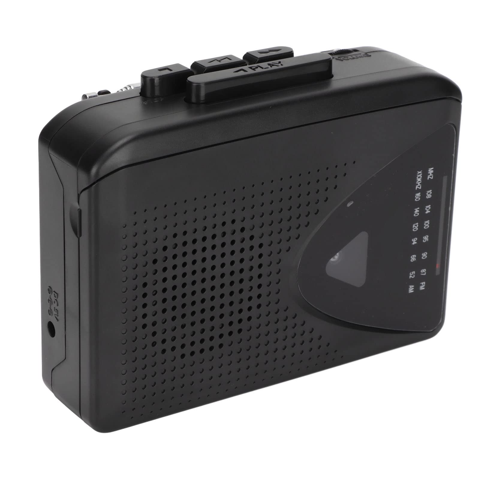 Lecteur de Cassette Portable, Lecteur de Cassette Radio FM AM Lecteur de Cassette Portable Haut-Parleur Stéréo Intégré, Alimenté par Une Pile AA