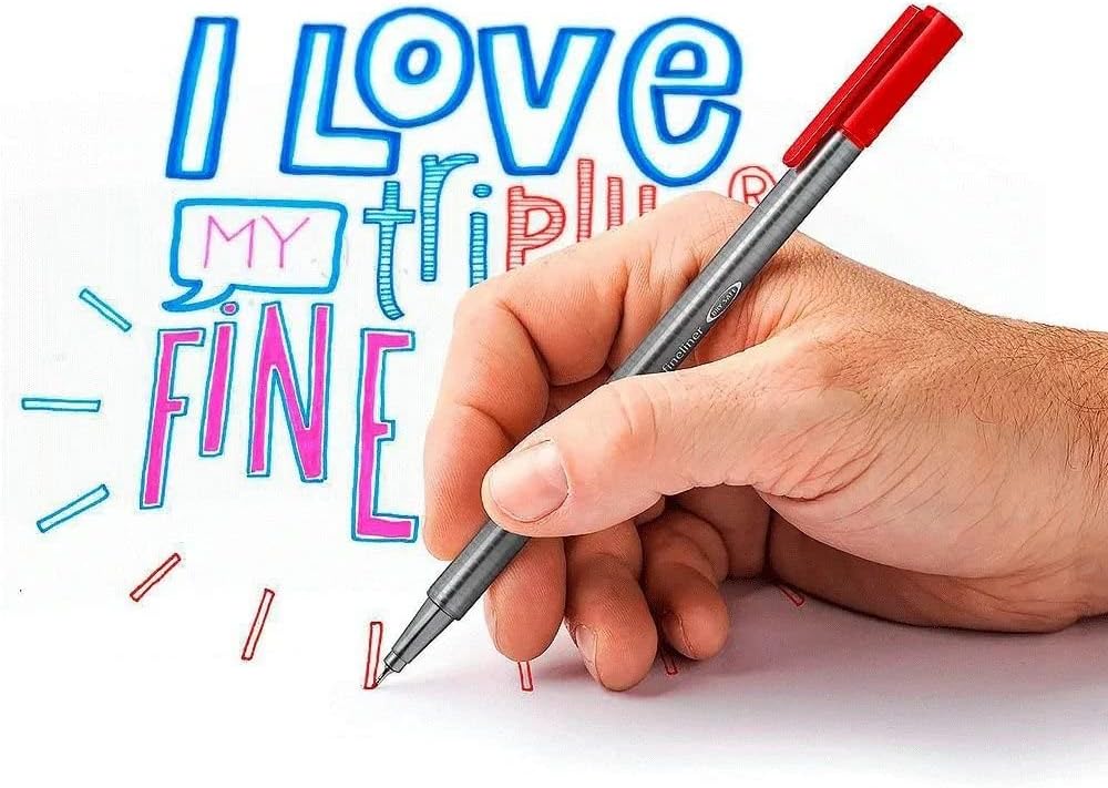 Caneta Triangular, Staedtler, Fineliner Triplus, 334 SB20 03, 0.3mm, 20 Cores